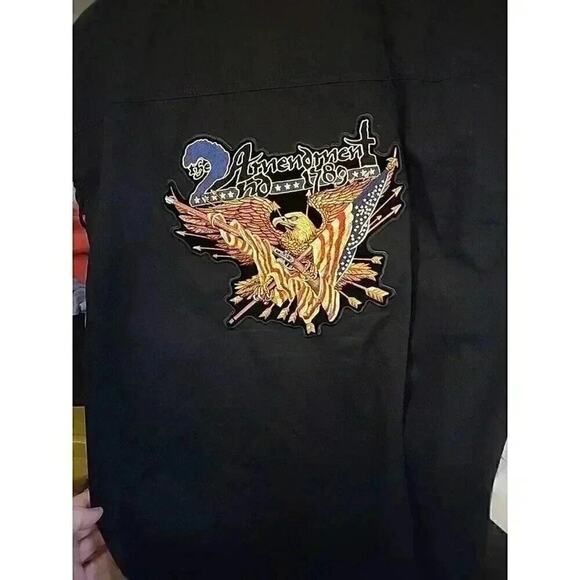 Vintage Built to Ride American Kustom Biker Vest Sleeveless Sz XL Excellent CR1 - Picture 2 of 10